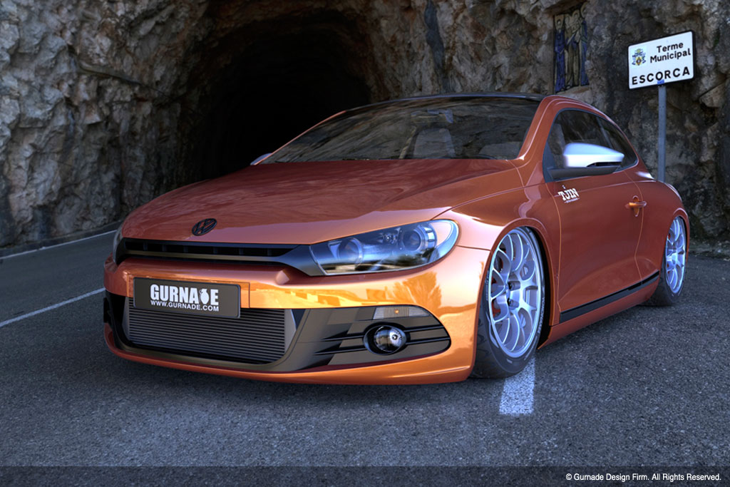 Who doesn't like a slammed VW This Scirocco features a fresh Sunfire paint